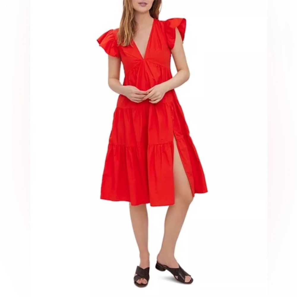 Vero Moda Orange ruffle  Dress xl